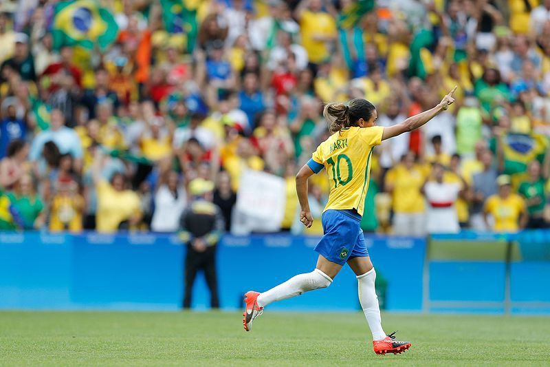 Una futbolista. 