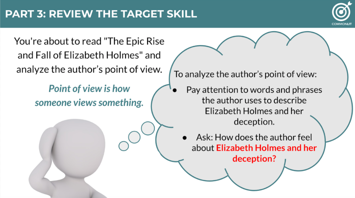 CommonLit’s customizable slides about author’s point of view